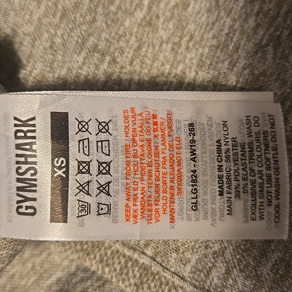 Gymshark Leggings Women's Color Light Grey Size XS - Picture 9 of 9